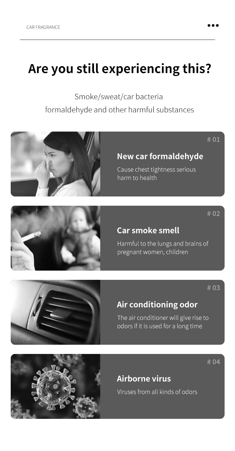 Car perfume, a fragrance used for car interior accessories, a long-term car air freshener, keep fresh and clean scents.