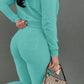 LUXEHAEVEN Elegant Velvet 3 Piece Set for Women