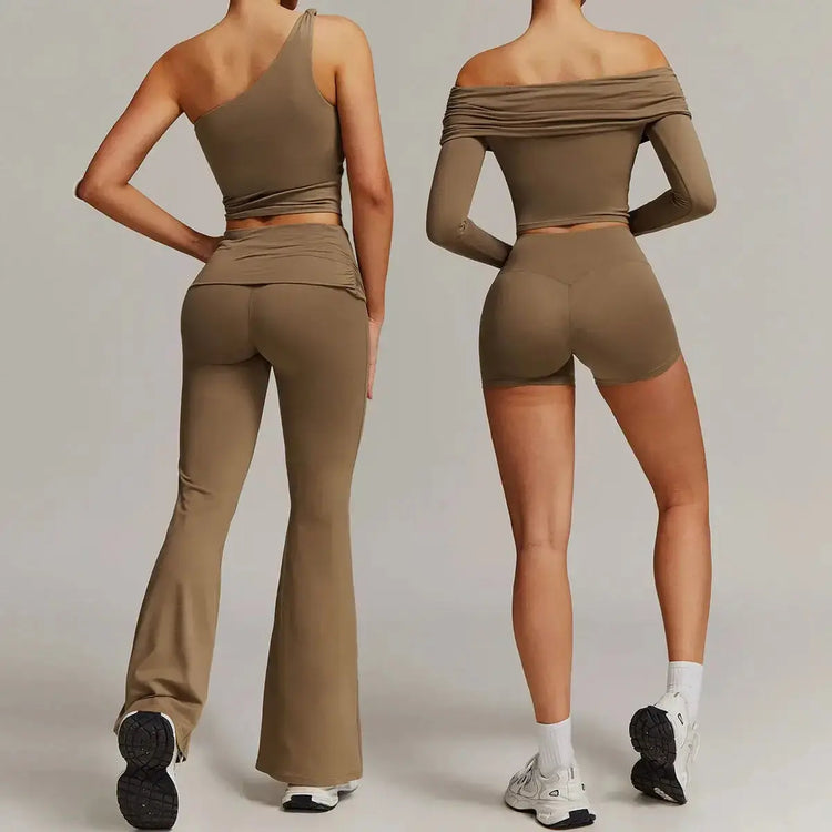 LUXEHAEVEN Yoga Set - 2 Piece Women Fitness Outfits