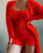 LUXEHAEVEN Women 3-Piece Plush Pajama Set - Cozy & Chic
