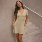 LUXEHAEVEN Knitted Mini Dress - Elegant Summer Style