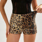 LUXEHAEVEN Leopard Sequin Club Shorts