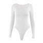 LUXEHAEVEN Square Neck Y2K Bodysuit