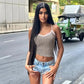 LUXEHAEVEN Leopard Lace Crop Camis