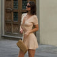 LUXEHAEVEN Knitted Mini Dress - Elegant Summer Style