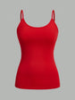 LUXEHAEVEN Solid Strap Camisole Set