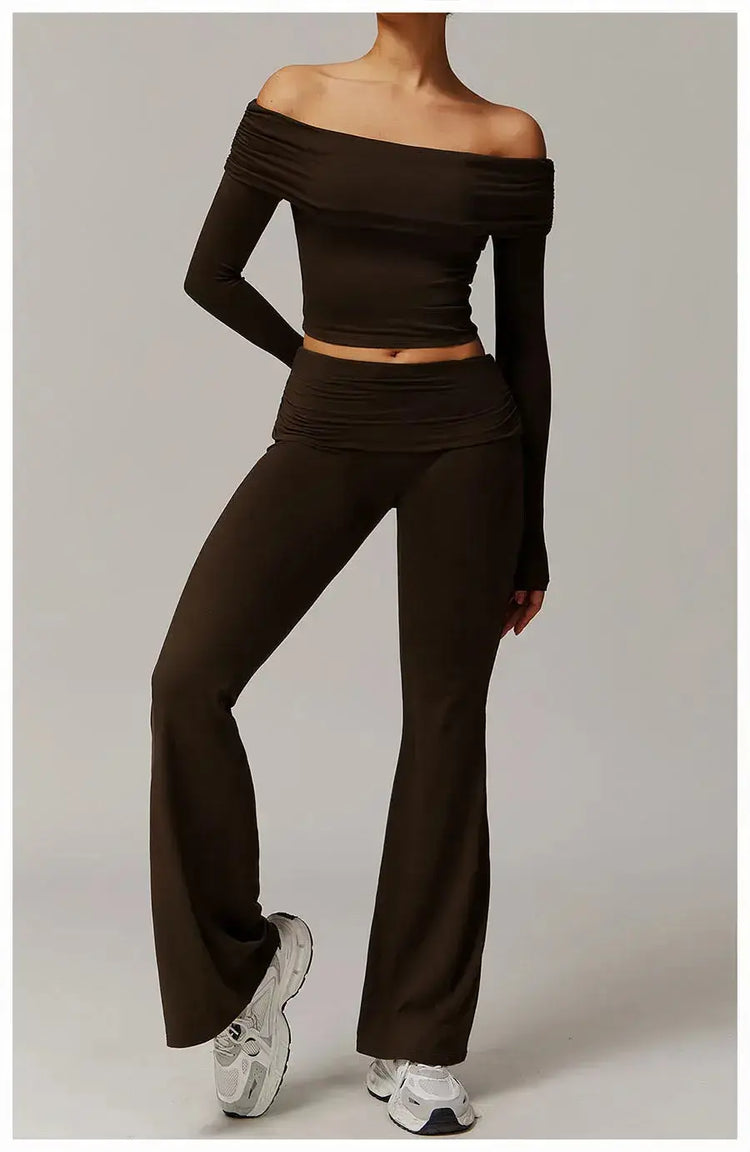 LUXEHAEVEN Yoga Set - 2 Piece Women Fitness Outfits