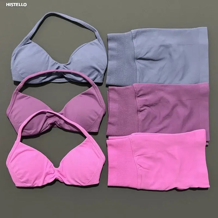 LUXEHAEVEN Strappy Yoga Gym Set