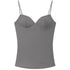 LUXEHAEVEN Burgundy Bustier Slip Top