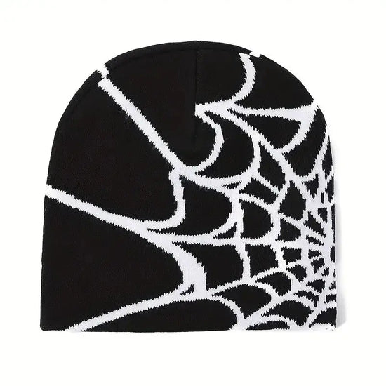 LUXEHAEVEN Spider Web Pattern Knit Hat | Unisex