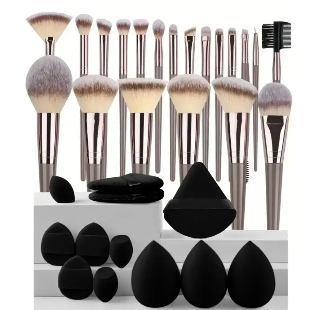 LUXEHAEVEN Fluffy Beauty Brush Kit