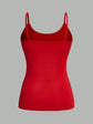 LUXEHAEVEN Solid Strap Camisole Set