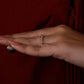 Lab Grown Diamond 14K Solid Gold Brilliant Cut Yellow Gold Curved Eternity Anniversary Dainty Stacking Wedding Band IGI