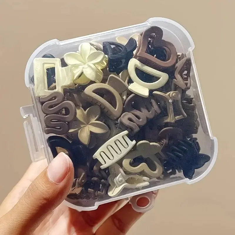 LUXEHAEVEN Beige Small Clips Set