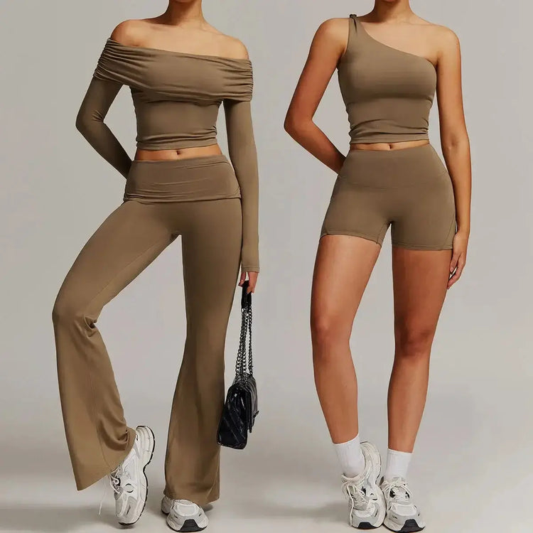 LUXEHAEVEN Yoga Set - 2 Piece Women Fitness Outfits
