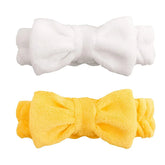 LUXEHAEVEN 3Pcs Spa Headband & Wristband Set for Comfort