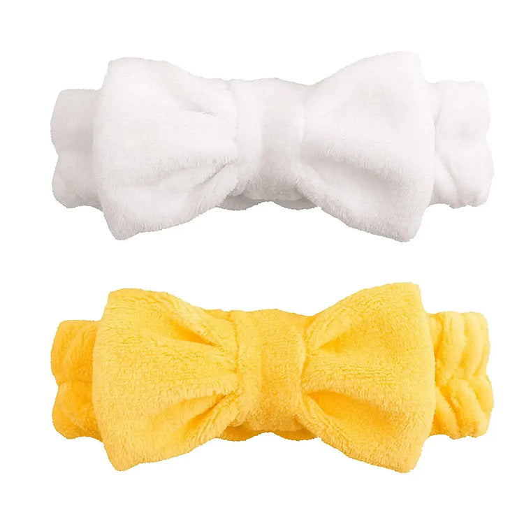 LUXEHAEVEN 3Pcs Spa Headband & Wristband Set for Comfort