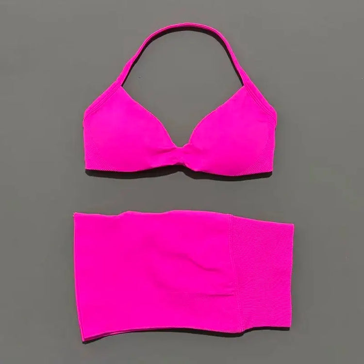 LUXEHAEVEN Strappy Yoga Gym Set