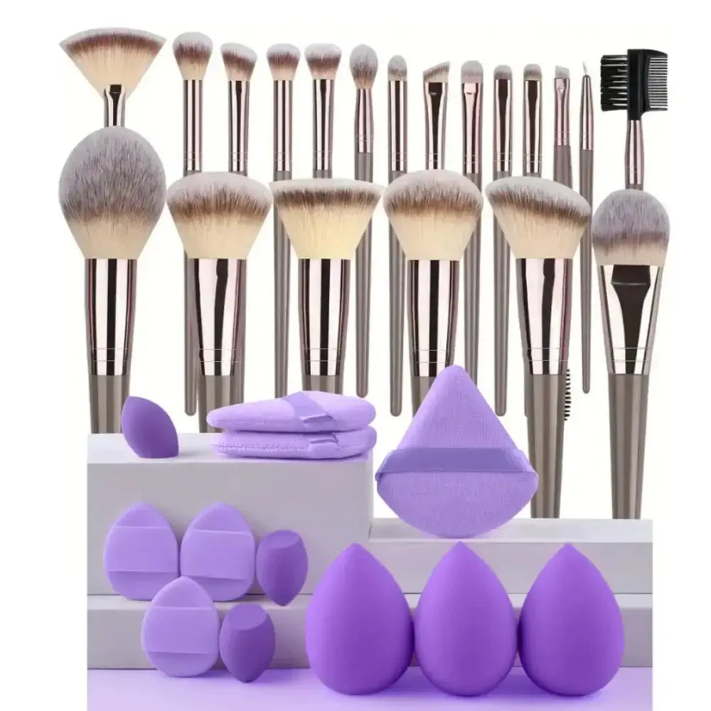 LUXEHAEVEN Fluffy Beauty Brush Kit