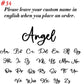 LUXEHAEVEN Custom Name Necklace for Women Personalised Cursive Letter Pendant Stainless Steel Jewelry
