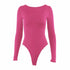 LUXEHAEVEN Square Neck Y2K Bodysuit