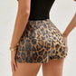 LUXEHAEVEN Leopard Sequin Club Shorts