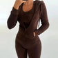 LUXEHAEVEN Elegant Velvet 3 Piece Set for Women