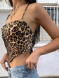 LUXEHAEVEN Leopard Backless Bralette