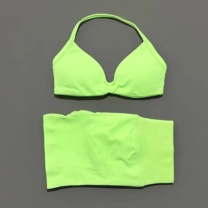 LUXEHAEVEN Strappy Yoga Gym Set