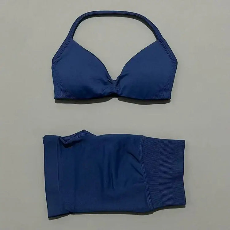 LUXEHAEVEN Strappy Yoga Gym Set