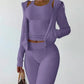 LUXEHAEVEN Elegant Velvet 3 Piece Set for Women