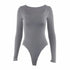 LUXEHAEVEN Square Neck Y2K Bodysuit