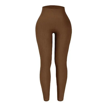 LUXEHAEVEN Seamless Knit Yoga Leggings