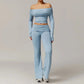 LUXEHAEVEN Yoga Set - 2 Piece Women Fitness Outfits