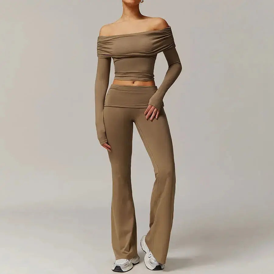 LUXEHAEVEN Yoga Set - 2 Piece Women Fitness Outfits