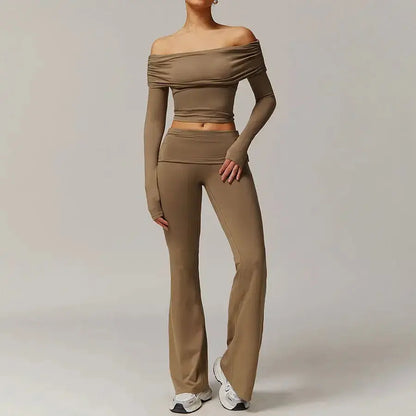 LUXEHAEVEN Yoga Set - 2 Piece Women Fitness Outfits