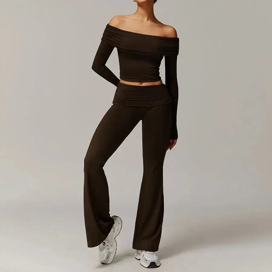 LUXEHAEVEN Yoga Set - 2 Piece Women Fitness Outfits