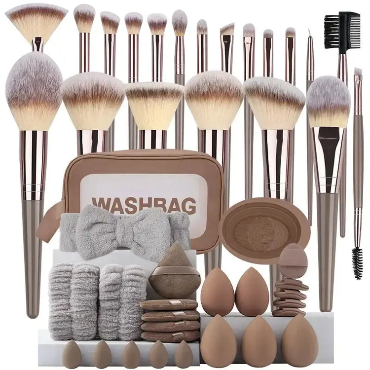 LUXEHAEVEN Fluffy Beauty Brush Kit