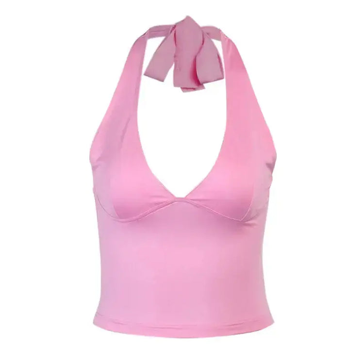 LUXEHAEVEN Off Shoulder Sleeveless Top