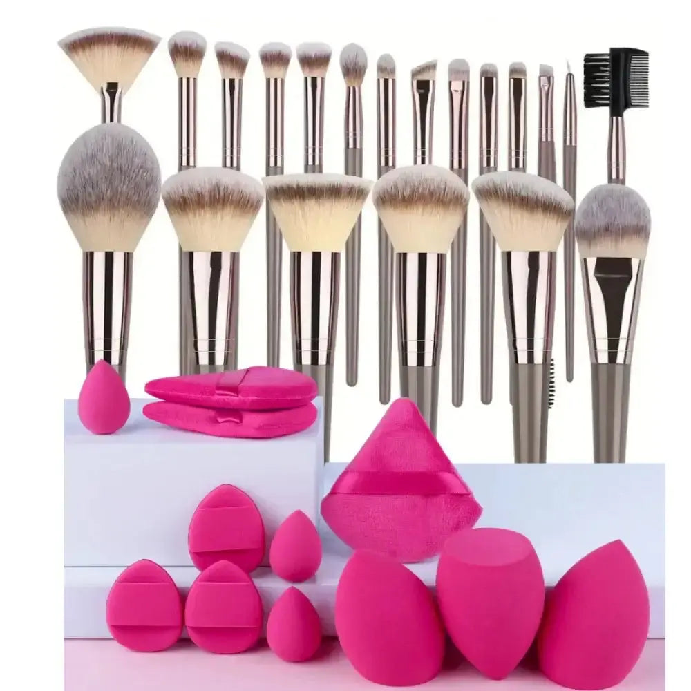 LUXEHAEVEN Fluffy Beauty Brush Kit