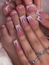 LUXEHAEVEN French Black Border Press On Toenails