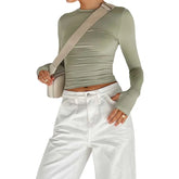 LUXEHAEVEN Y2K Long Sleeve T-Shirts for Women