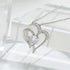 LUXEHAEVEN Necklace With Rhinestones Ins Personalized Heart-shaped Necklace Clavicle Chain Jewelry For Women LuxeHaeven
