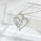 LUXEHAEVEN Necklace With Rhinestones Ins Personalized Heart-shaped Necklace Clavicle Chain Jewelry For Women LuxeHaeven