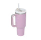 LUXEHAEVEN 40 Oz Tumbler With Handle Straw Insulated, Stainless Steel Spill Proof Vacuum Coffee Cup Tumbler With Lid Tapered Mug Gifts For Valentine Lover Suitable For Car Gym Office Travel LuxeHaeven