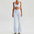 LUXEHAEVEN Yoga Sports Halter Bra And Tennis Skirt Two-Piece Set Outdoor Running Fitness Outfit Long And Short Pants Set LuxeHaeven