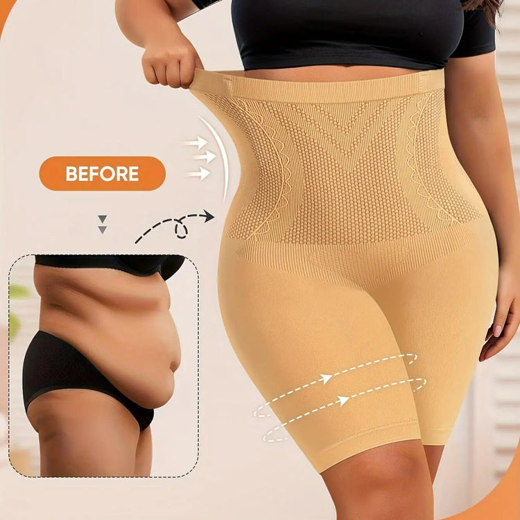 LUXEHAEVEN Plus Size High-Waisted Tummy Control Panties