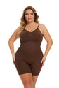 LUXEHAEVEN Simple Waist Fitted Belly Contracting And Hip Lifting Exposed Back Beauty Back Boxer Jumpsuit LuxeHaeven