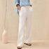 LUXEHAEVEN Linen Comfortable Straight-Leg Pants Women&