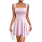 LUXEHAEVEN Fashionable Casual Sleeveless Strap Womens Dress